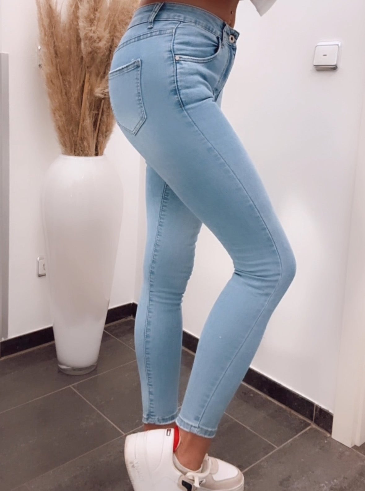Maureen - Jean taille haute en denim