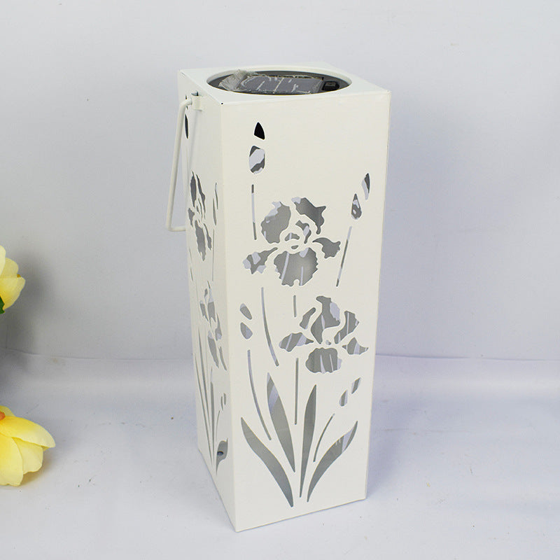 Lampe d'extérieur décorative avec design de papillons et de fleurs