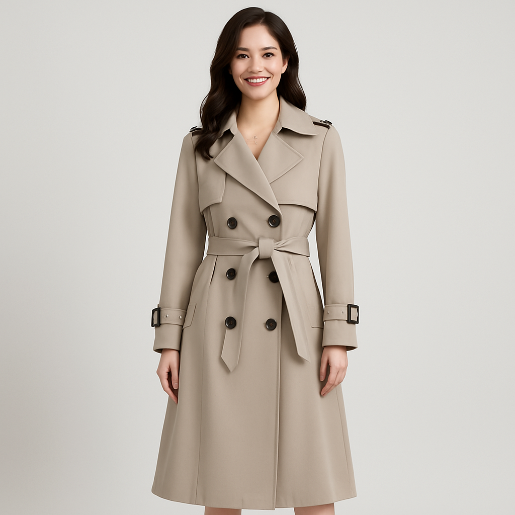 Beatrice | Trench-coat intemporel avec ceinture