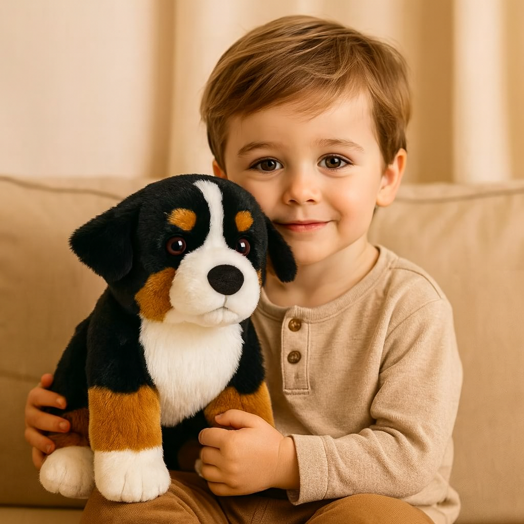 Benny - Peluche Bouvier Bernois | Peluche douce et câline pour enfants