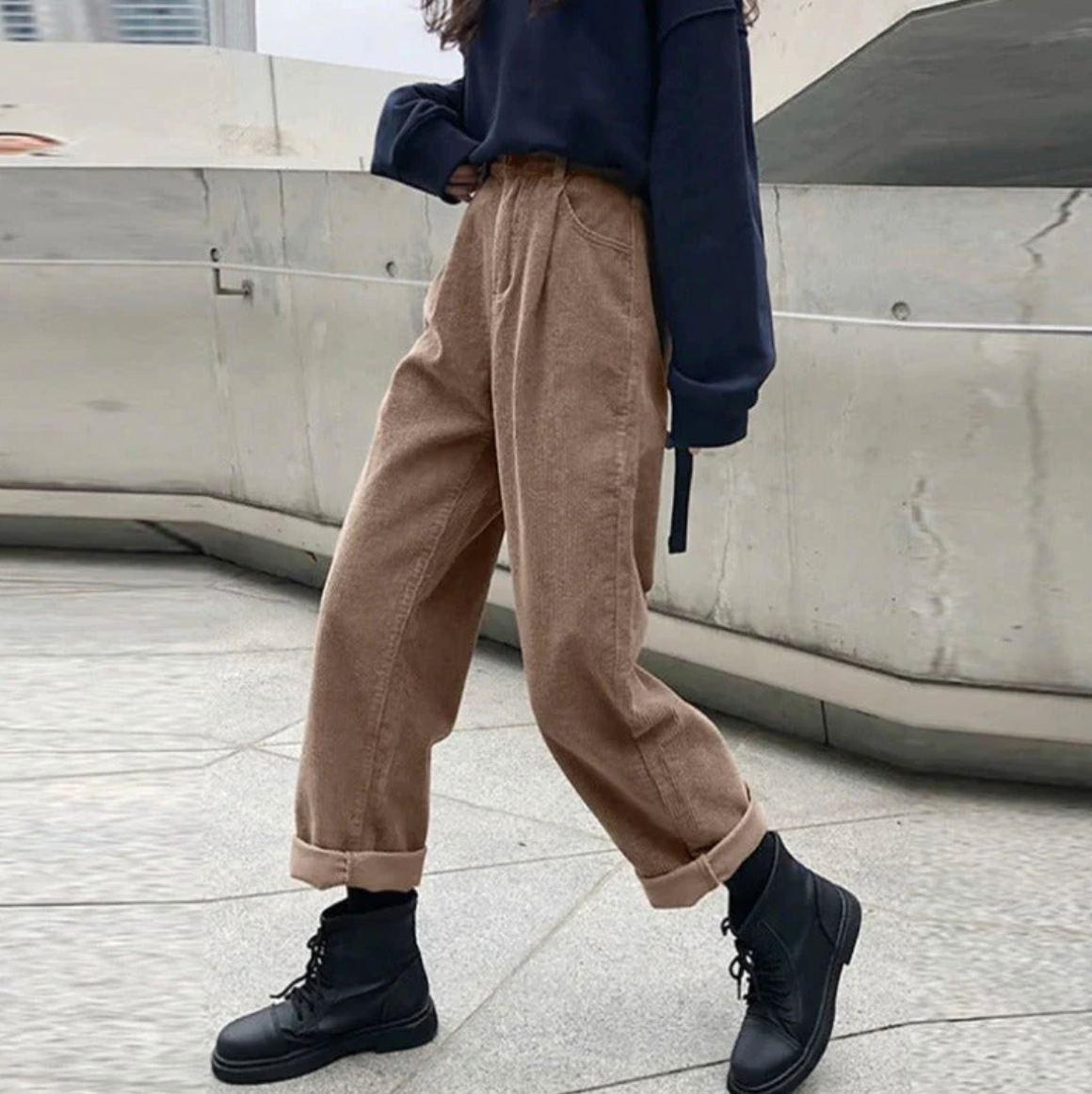 Georgia | Pantalons en velours côtelé tendance et stylés