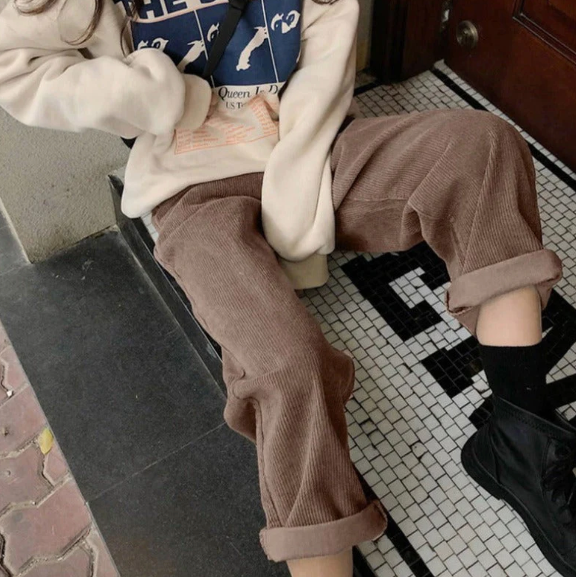 Georgia | Pantalons en velours côtelé tendance et stylés