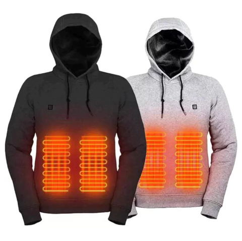 Mikkel - Sweat à capuche décontracté chauffant avec poches