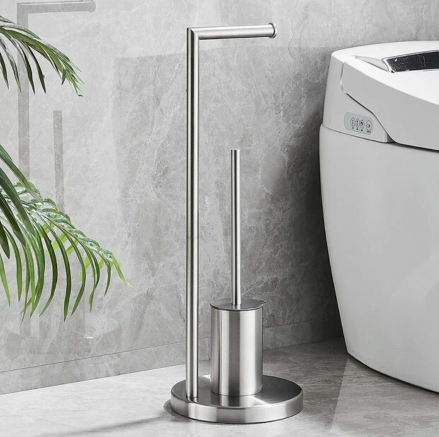 Porte-papier toilette Astra avec brosse