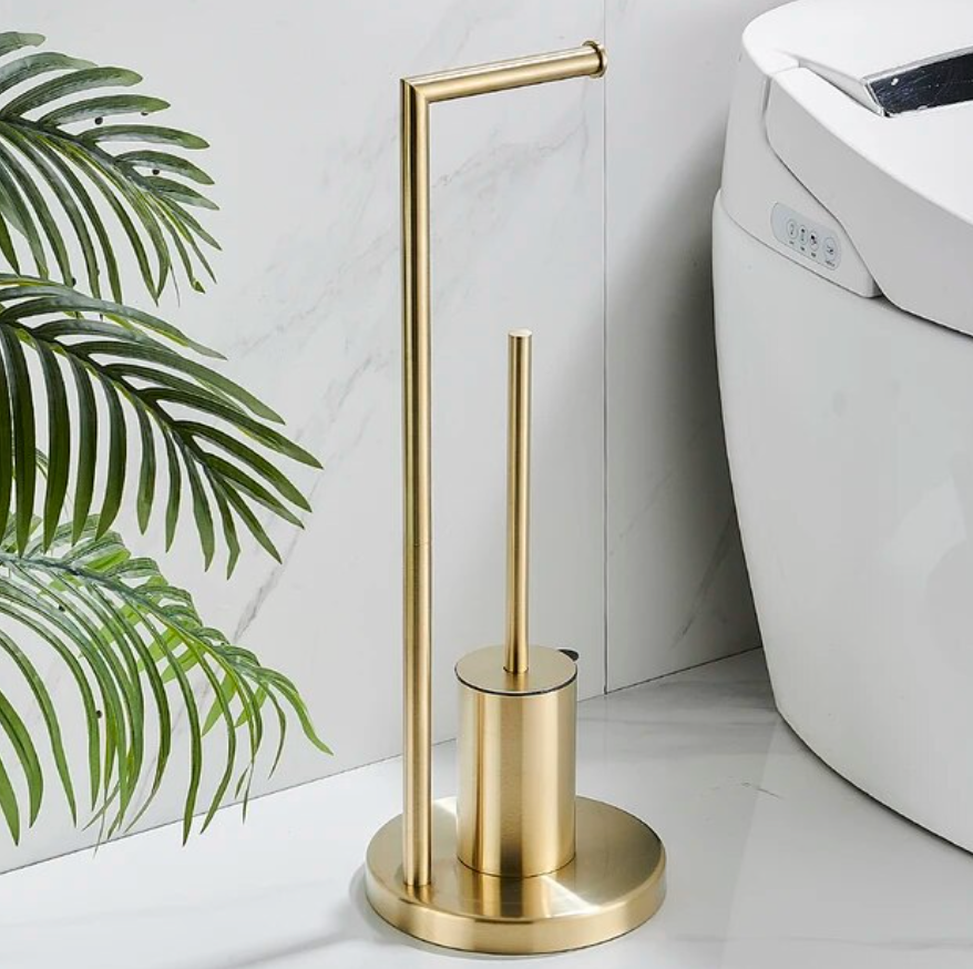 Porte-papier toilette Astra avec brosse