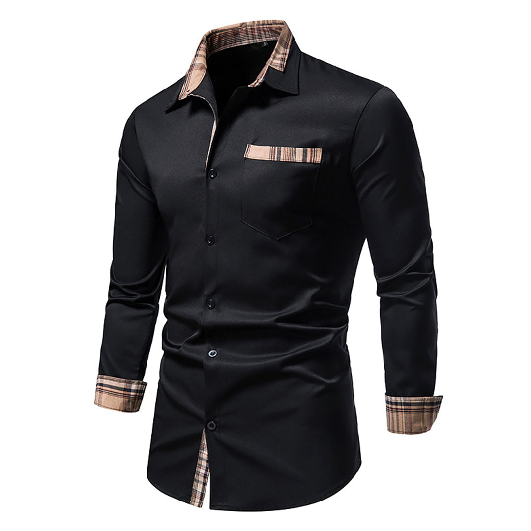Noah - Chemise décontractée à manches longues avec boutons et poches