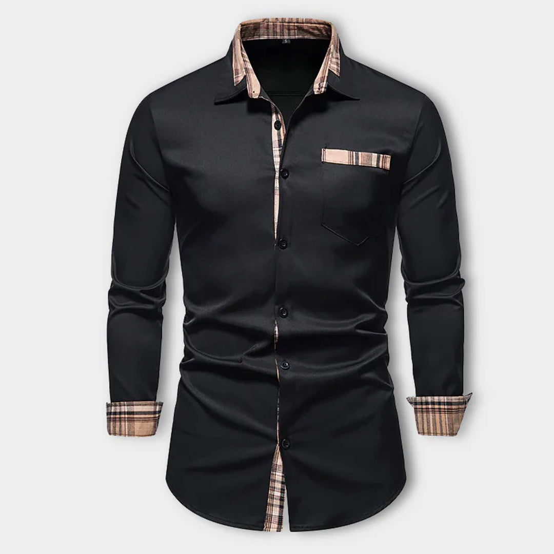Noah - Chemise décontractée à manches longues avec boutons et poches