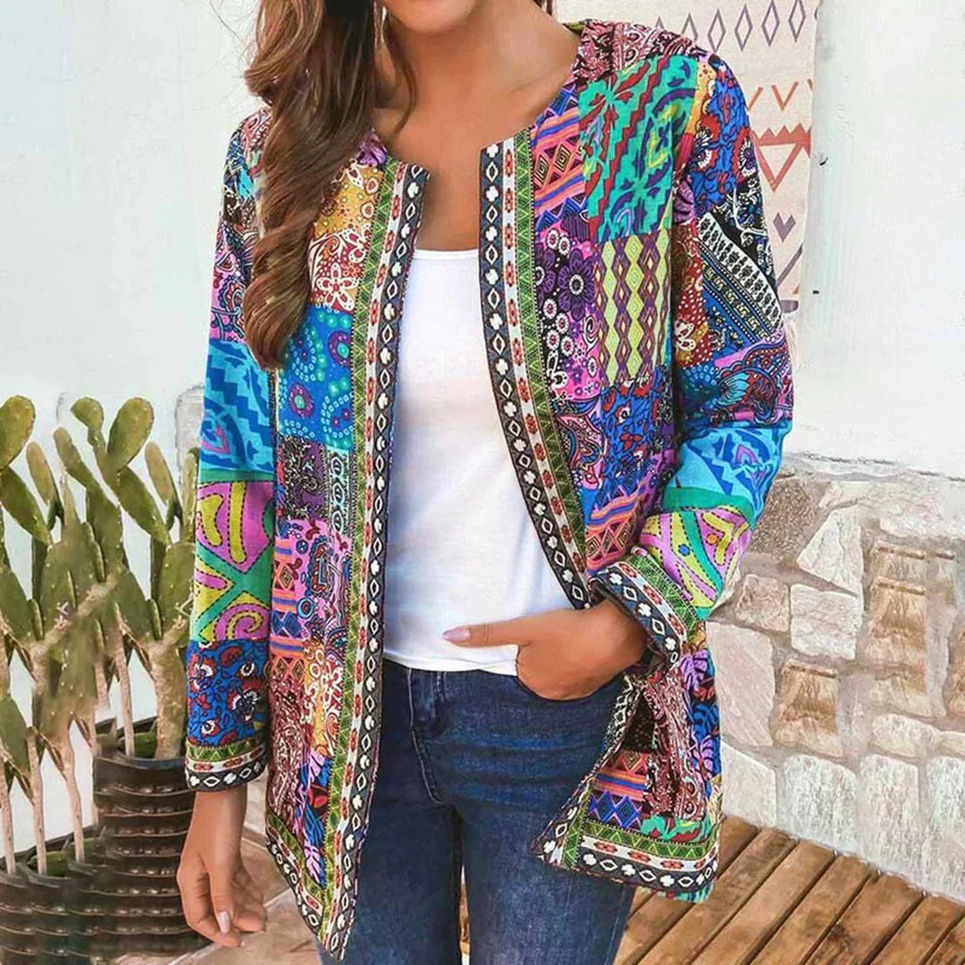 Alma – Cardigan Classique avec Encolure Ronde et Devant Ouvert