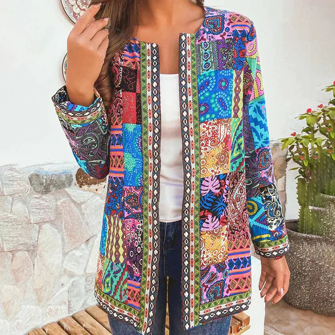 Alma – Cardigan Classique avec Encolure Ronde et Devant Ouvert