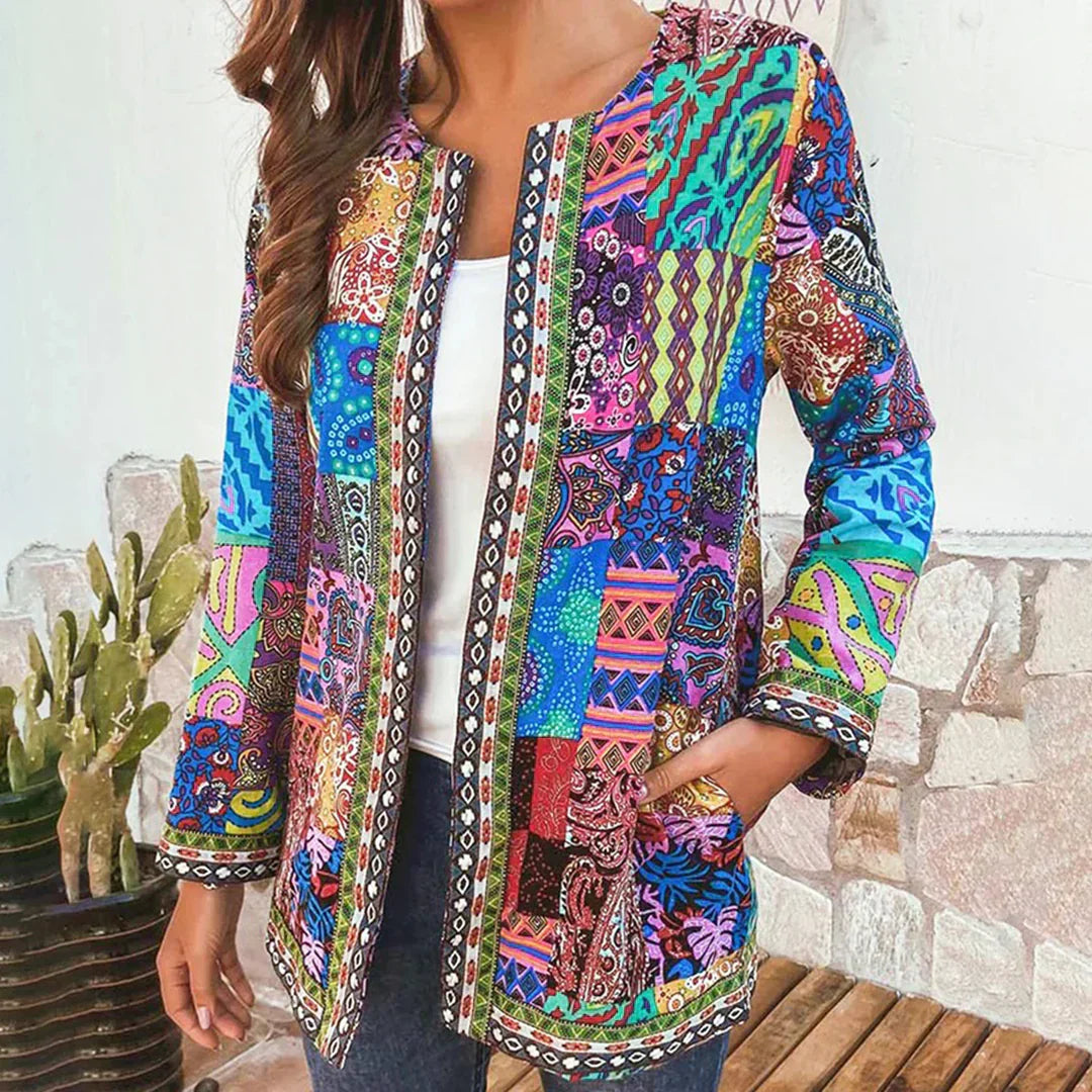 Alma – Cardigan Classique avec Encolure Ronde et Devant Ouvert