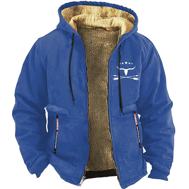 Sweat-shirt en polaire avec fermeture éclair pour homme Simon