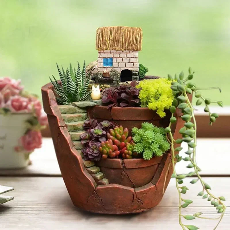 UrbanSprout Pot de Plante d'Intérieur – Récipient Élégant pour Succulentes et Herbes