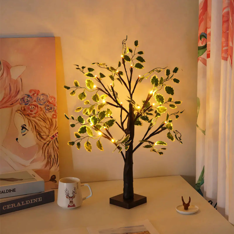 LeafLight - Lampe en bois unique