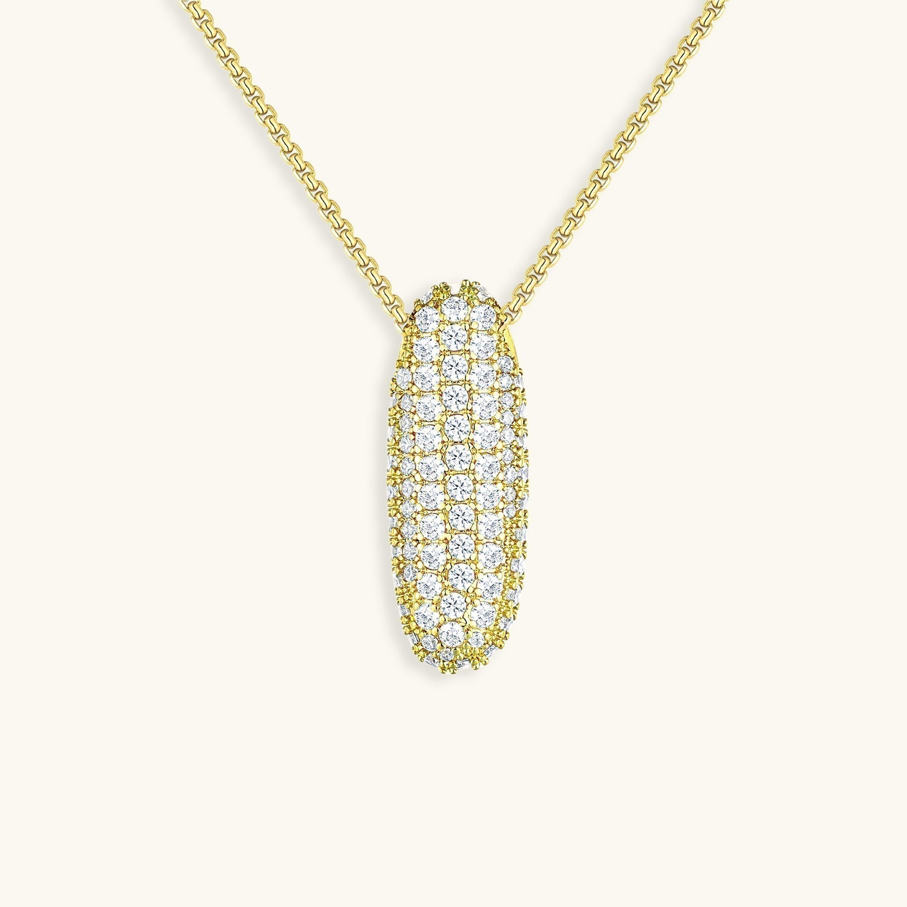 Collier LunaBubble Initial avec Look Diamant – Cadeau Personnel pour la Fête des Mères