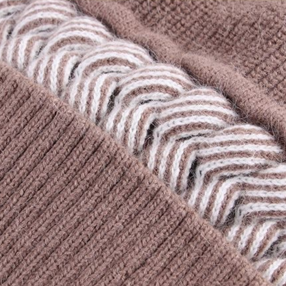 Elsa - Ensemble d'hiver en tricot confortable avec bonnet et écharpe