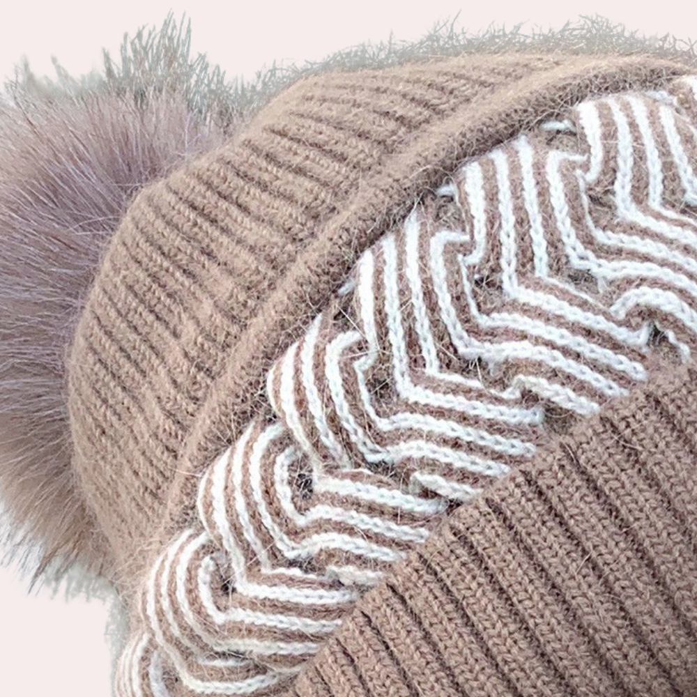 Elsa - Ensemble d'hiver en tricot confortable avec bonnet et écharpe