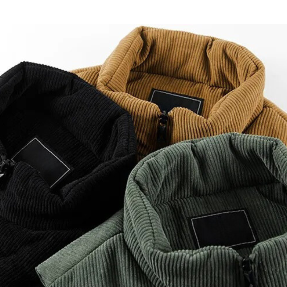 Samuel | Gilet rembourré en velours côtelé stylé