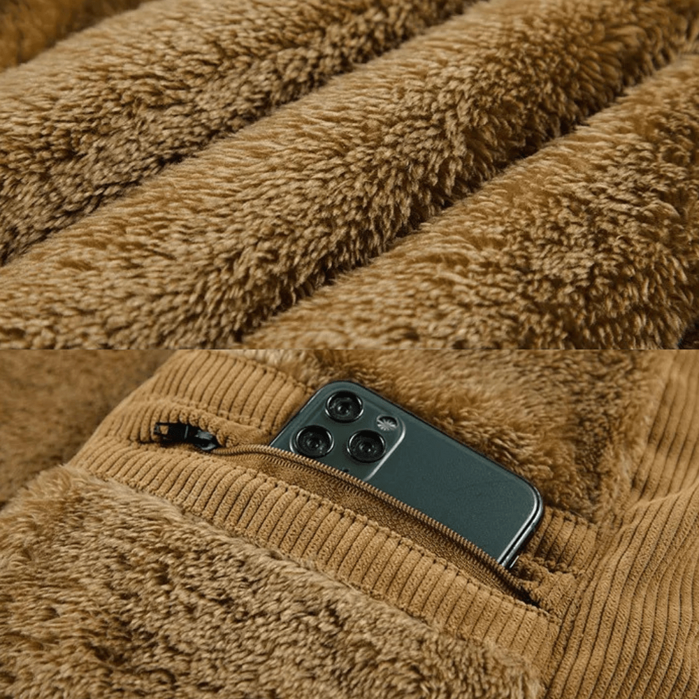 Samuel | Gilet rembourré en velours côtelé stylé