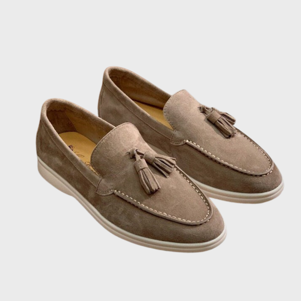 Chaussures en daim plates antidérapantes Brandon confortables