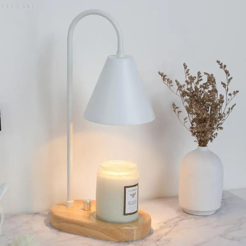 AromaGlow - Lampe à bougie électrique avec variateur rotatif réglable