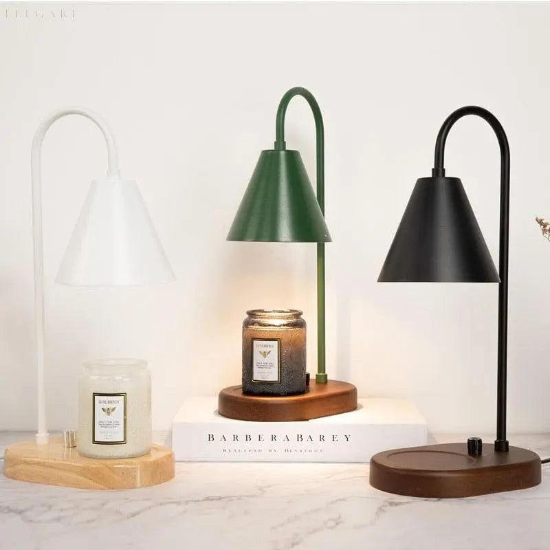 AromaGlow - Lampe à bougie électrique avec variateur rotatif réglable