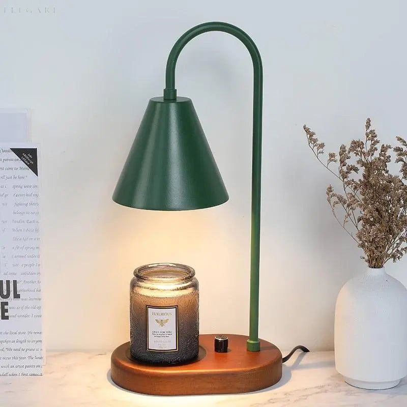 AromaGlow - Lampe à bougie électrique avec variateur rotatif réglable