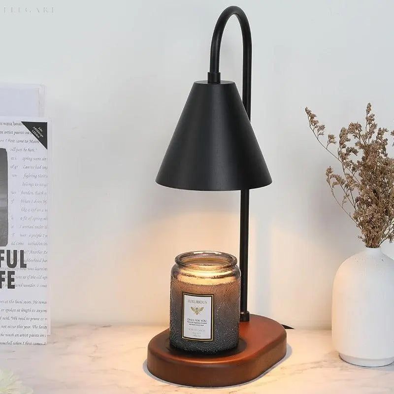 AromaGlow - Lampe à bougie électrique avec variateur rotatif réglable