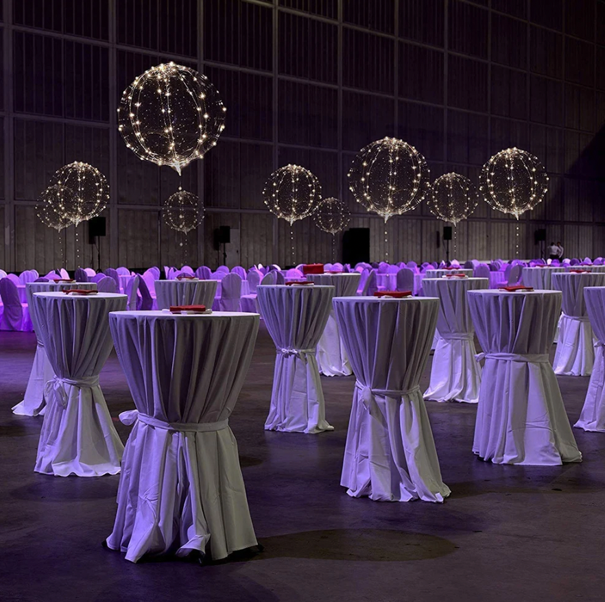 Glow - Ballons LED avec guirlandes lumineuses