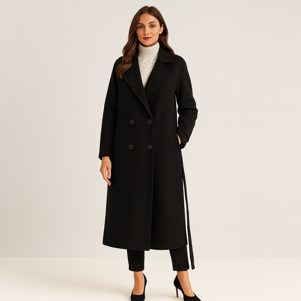 Cecille | Pardessus en laine élégant long