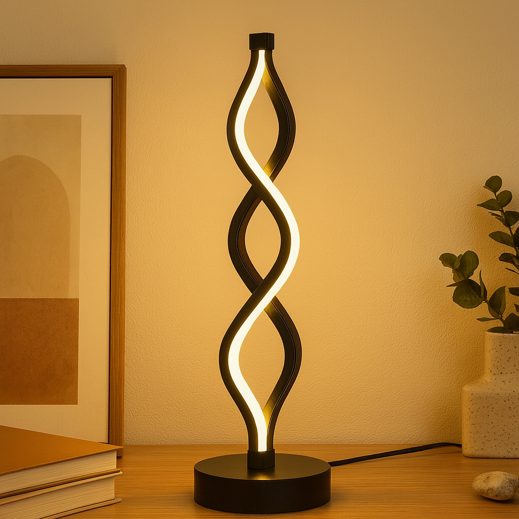 Ceryn | Lampe de bureau LED spiraliste minimaliste