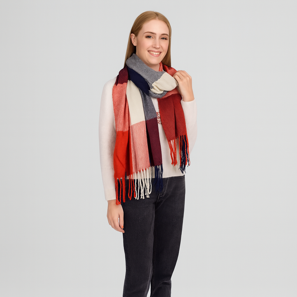Sofia | Écharpe d'hiver surdimensionnée en tricot doux
