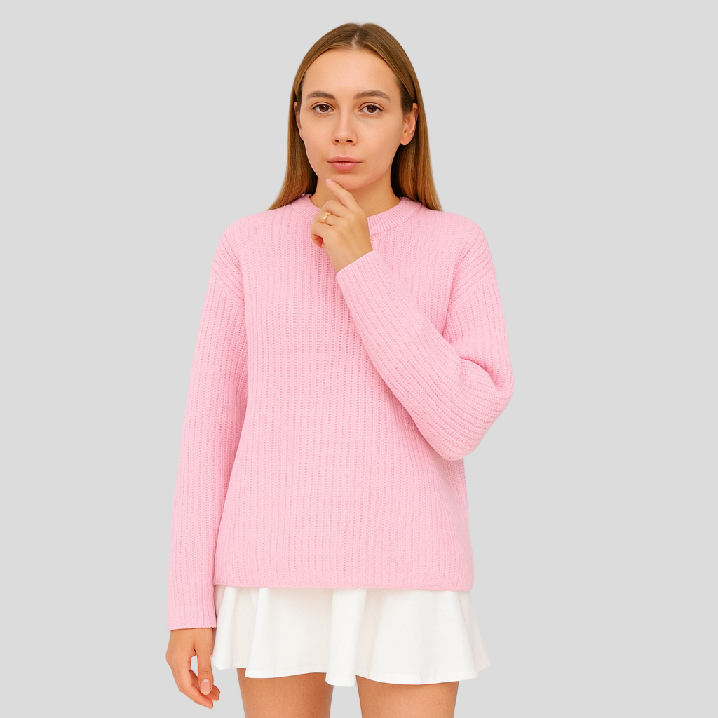 Liv | Pull confortable à col rond pour femme