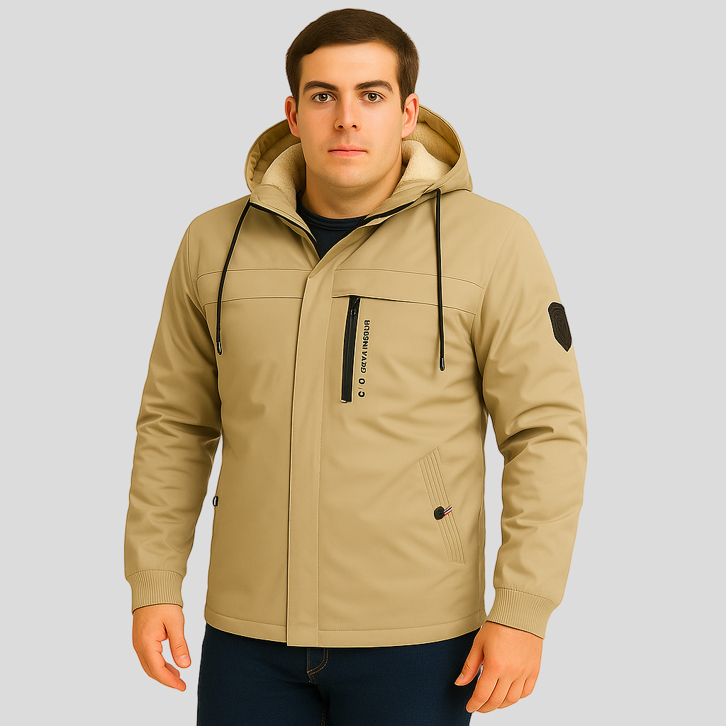 Arno | Veste d'hiver polaire à capuche pour homme