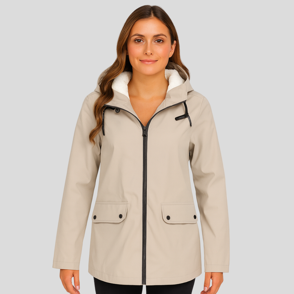 Greta | Veste de transition pour femmes avec fermeture éclair, capuche et poches