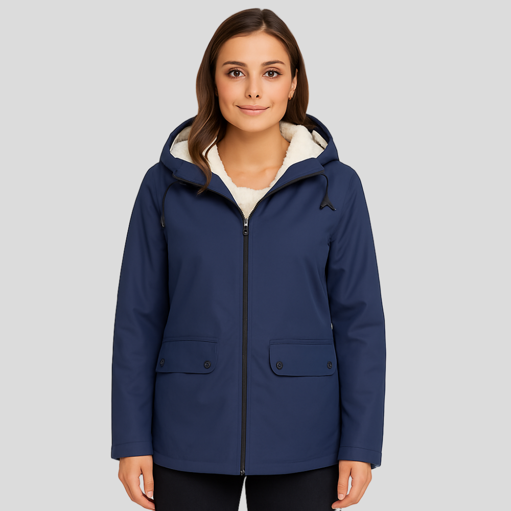 Greta | Veste de transition pour femmes avec fermeture éclair, capuche et poches