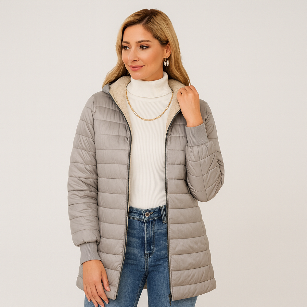 Veronica | Manteau décontracté doublé de tissu