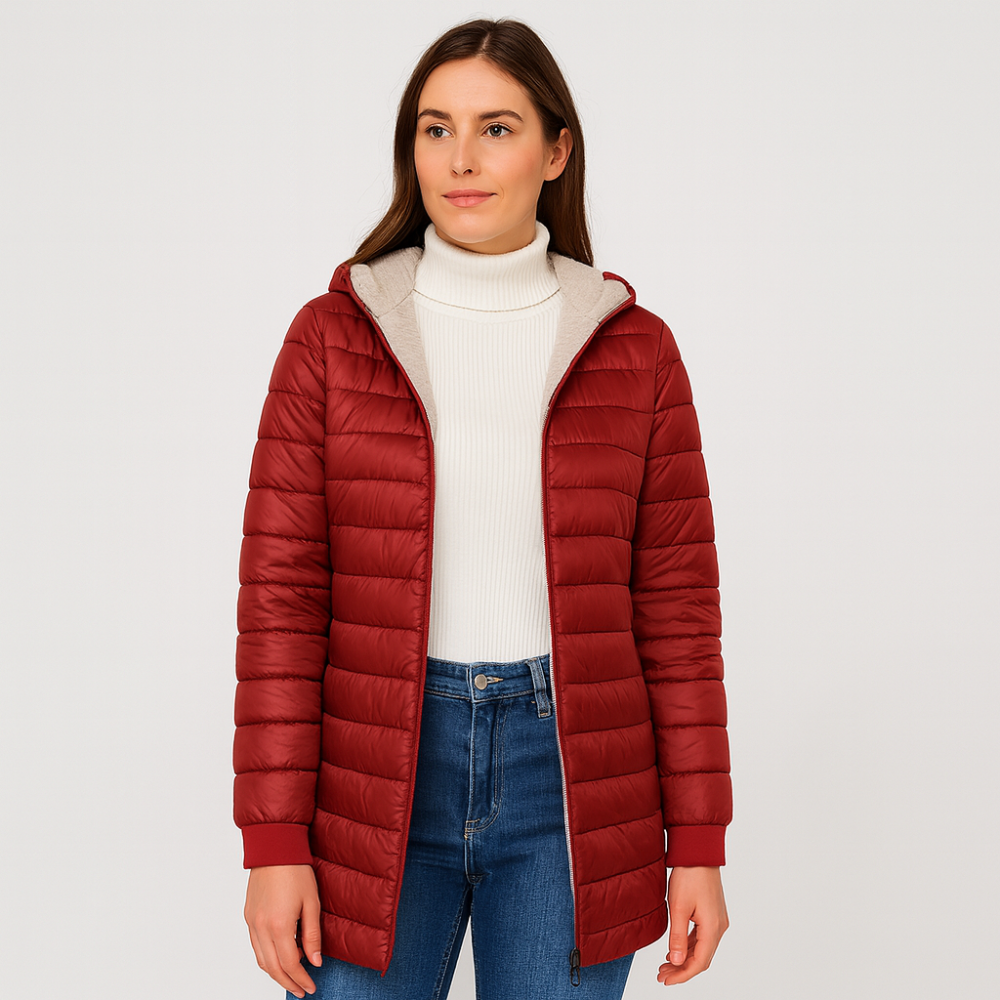 Veronica | Manteau décontracté doublé de tissu