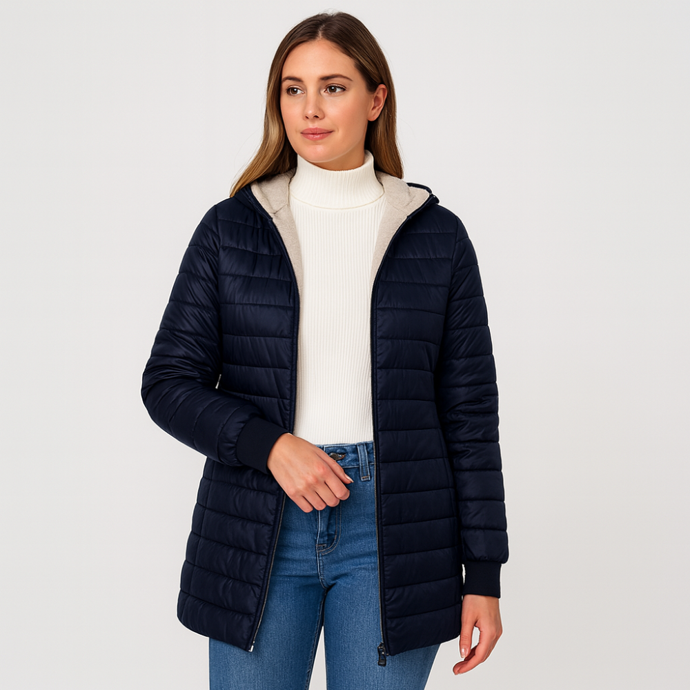 Veronica | Manteau décontracté doublé de tissu