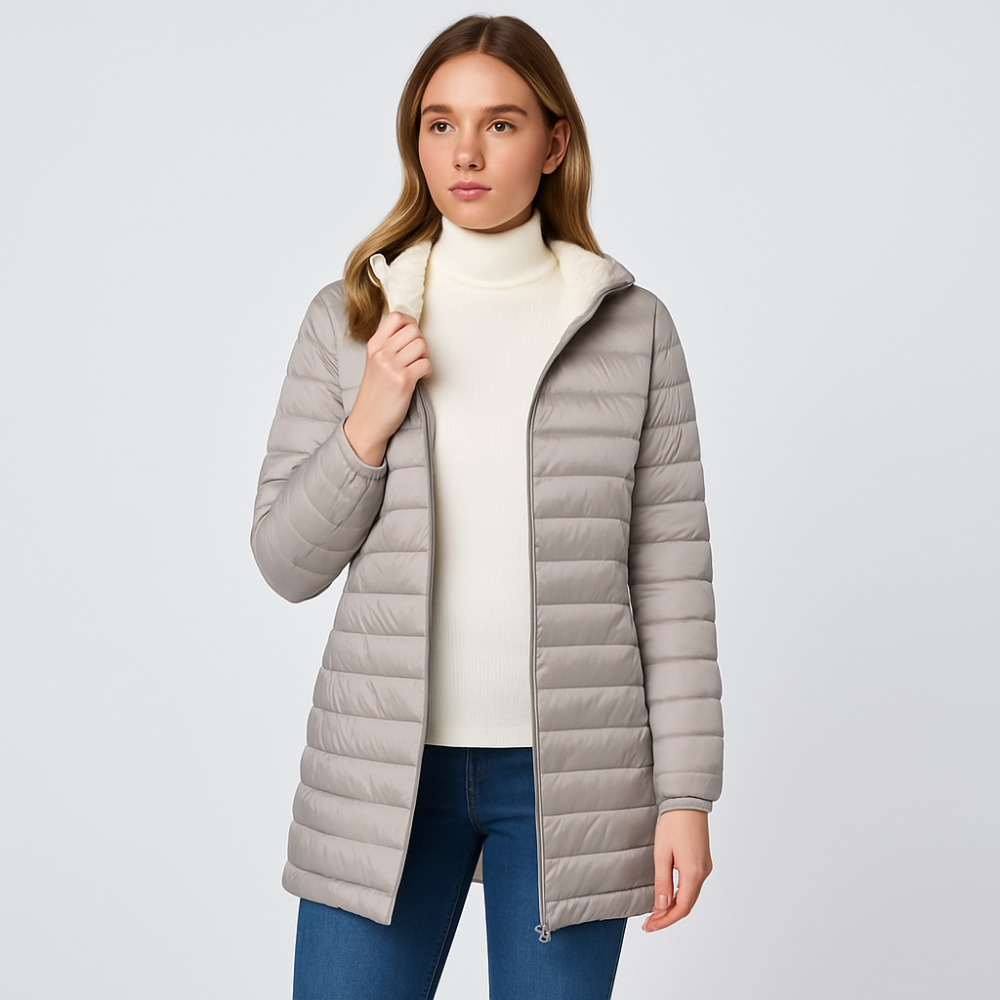 Veronica | Manteau décontracté doublé de tissu