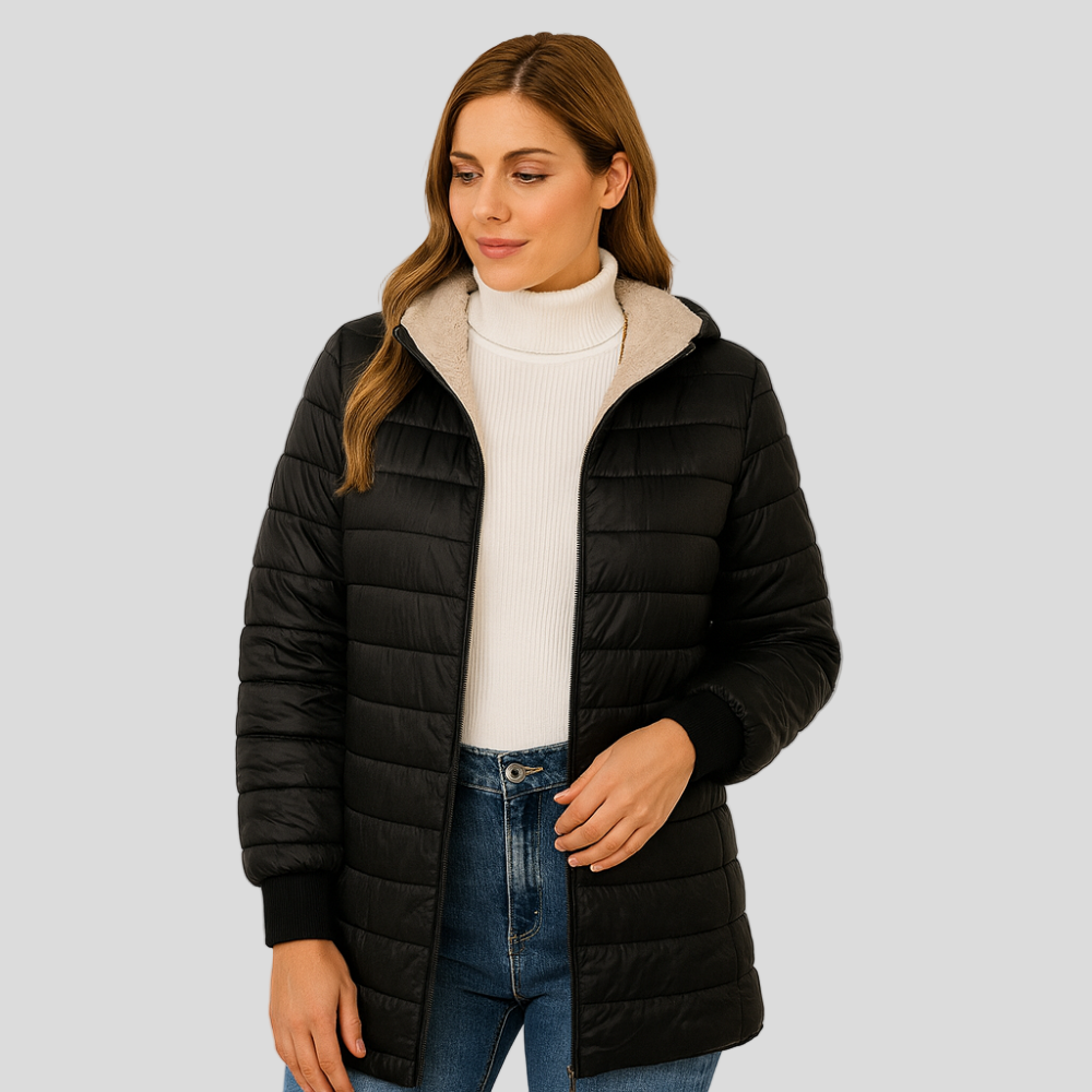 Veronica | Manteau décontracté doublé de tissu