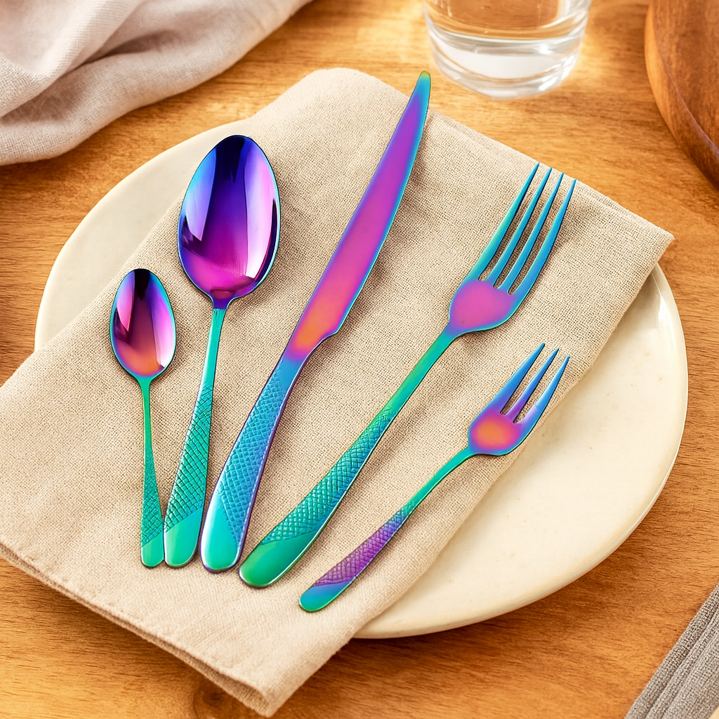 Silvaron | Ensemble de couverts en acier inoxydable 30 pièces