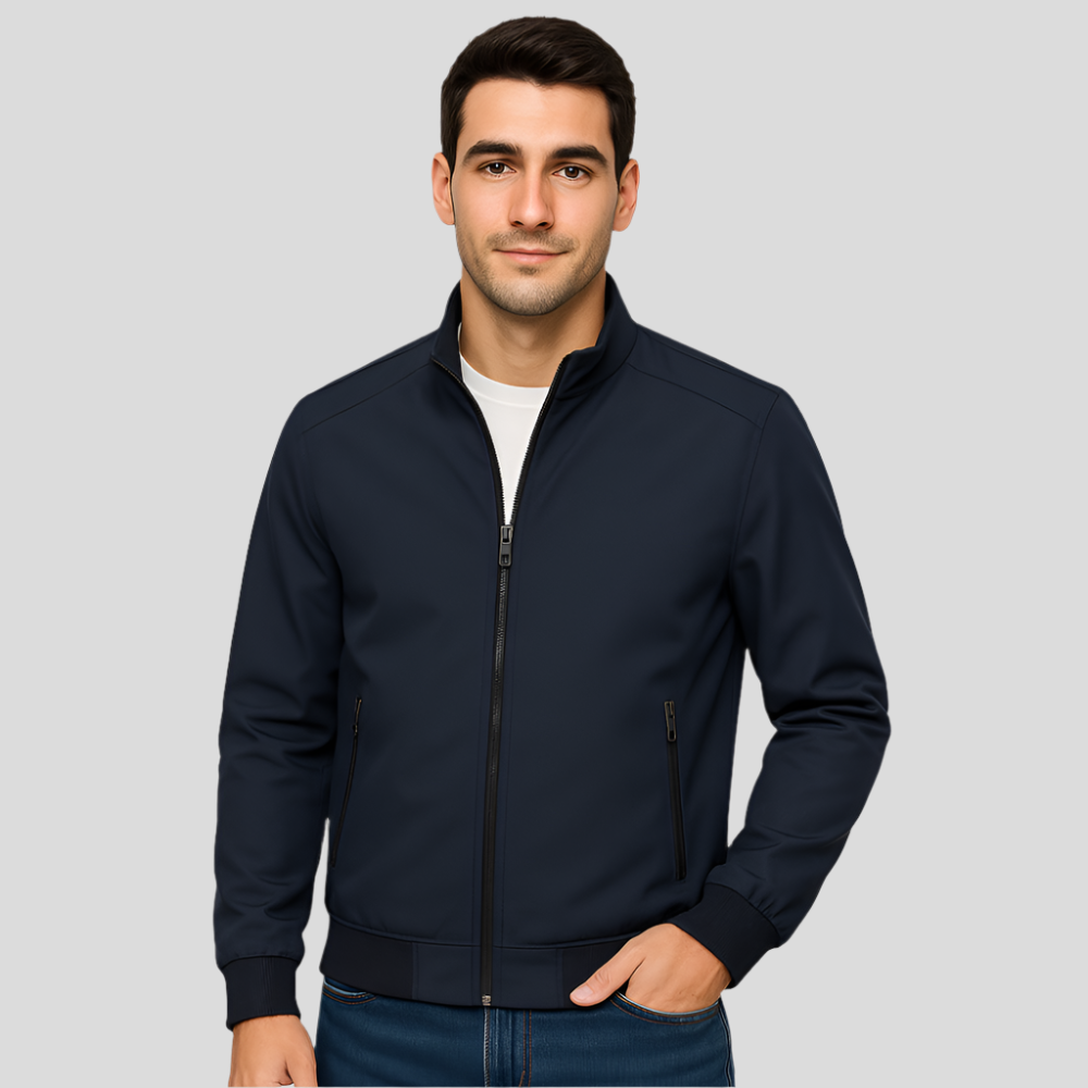 Veste légère à col montant pour homme