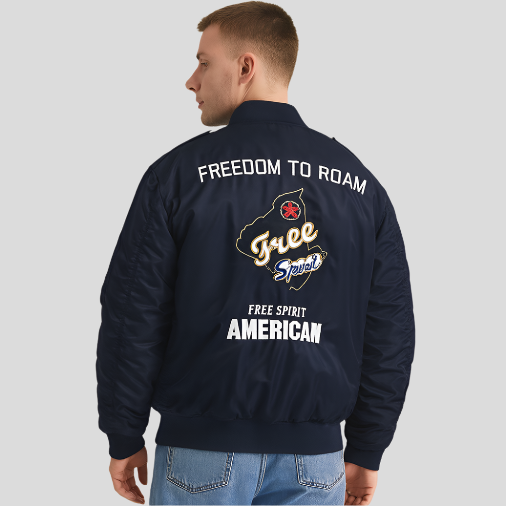 Veste bomber décontractée de pilote pour hommes