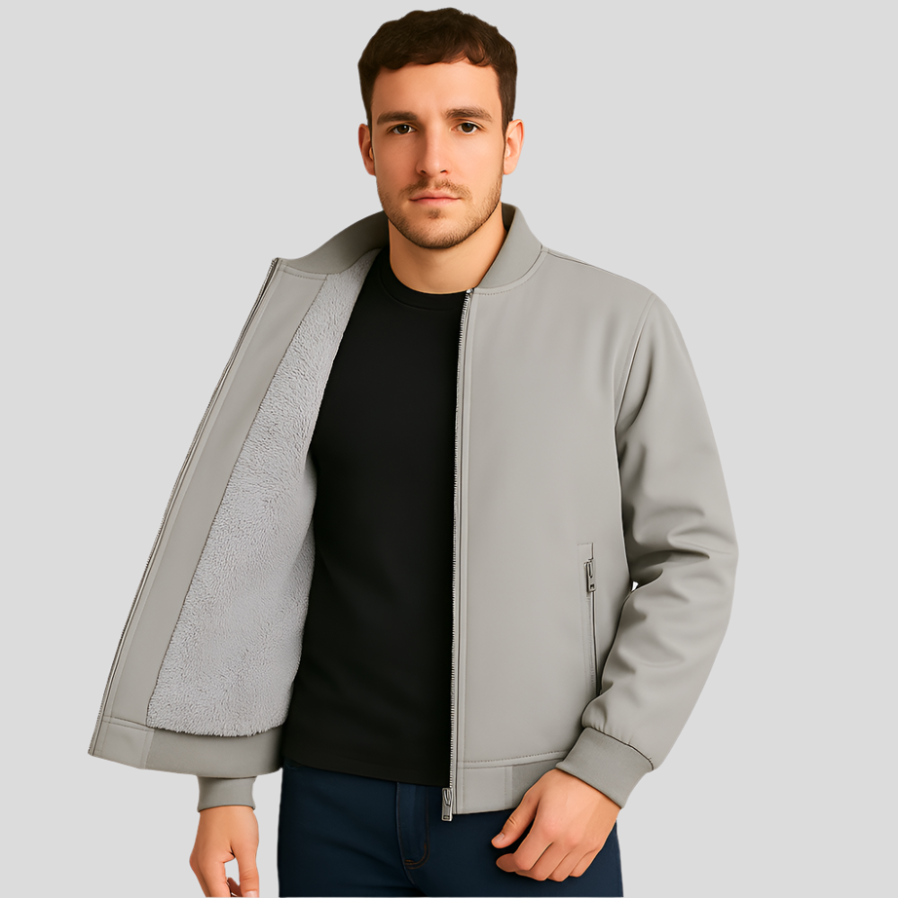 Veste bomber avec doublure en fleece pour hommes