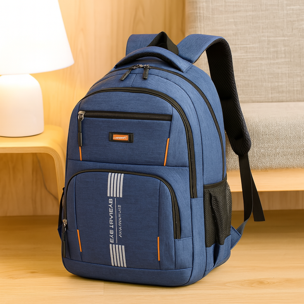 Sac à dos pour hommes avec grande capacité – Sac de voyage tendance avec compartiment pour ordinateur portable et plusieurs poches