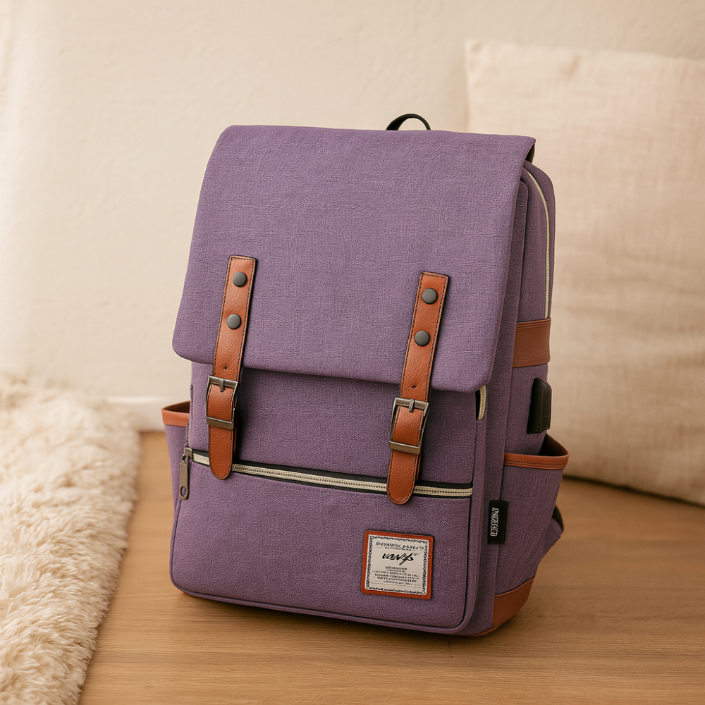 Sac robuste pour l'extérieur pour femmes et hommes avec compartiment pour ordinateur portable