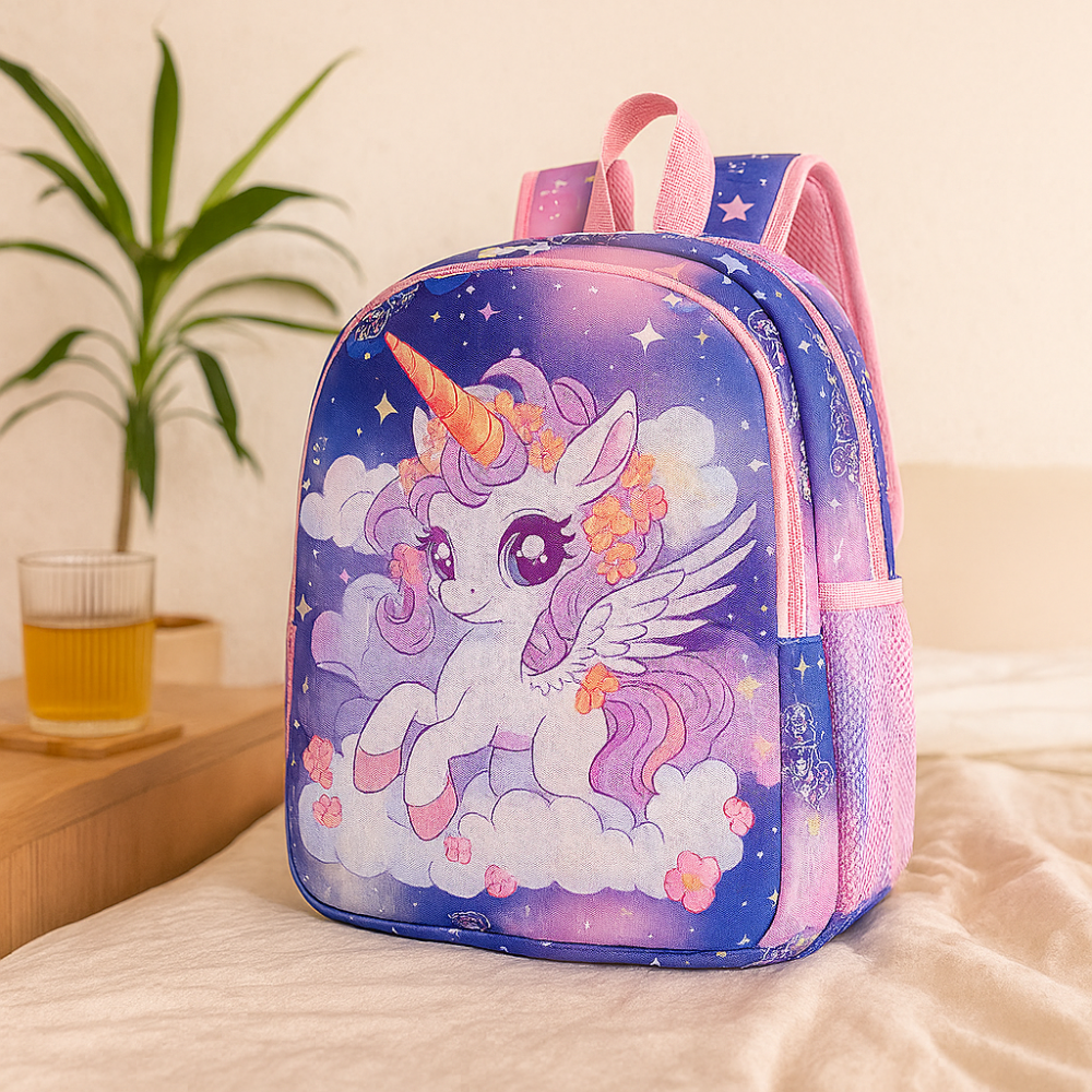 Sac à dos Princesses 2025 pour filles – Sac léger et pliable avec un joli motif de nuages