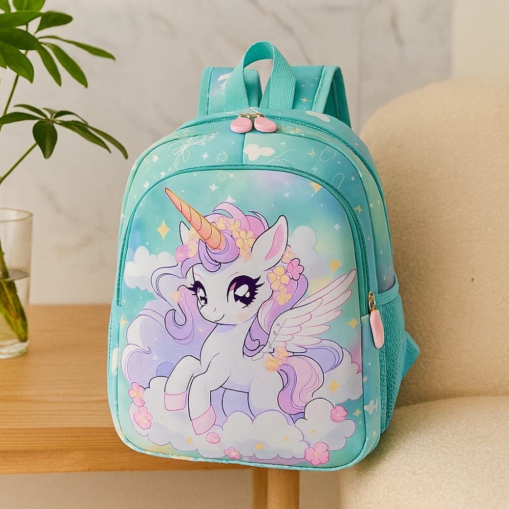 Sac à dos Princesses 2025 pour filles – Sac léger et pliable avec un joli motif de nuages