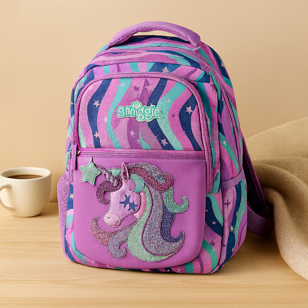 Sac à dos mignon avec chat cartoon et panda – sac d'école pour filles avec bretelles rembourrées