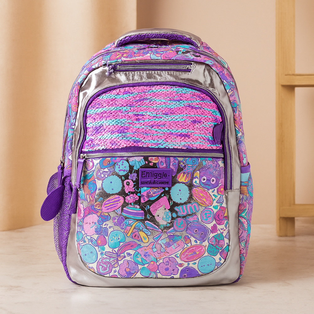 Sac à dos mignon avec chat cartoon et panda – sac d'école pour filles avec bretelles rembourrées